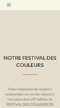Mobile Screenshot of festivaldescouleurs.com